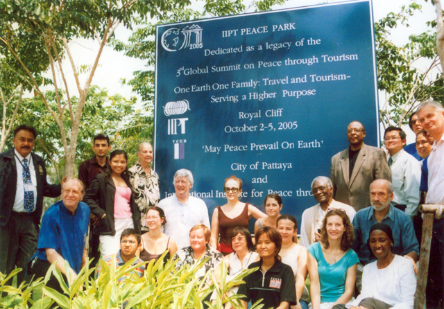 Participants in the IIPT Peace Park dedication 