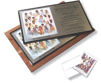 One Earth One Family Plaques & Gift Cards