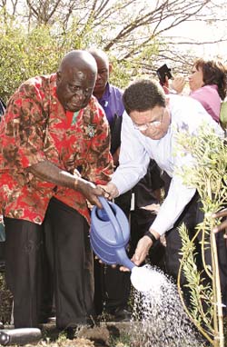 Kenneth Kaunda and Taleb Rifai