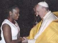 Pope Francis and Rachelle